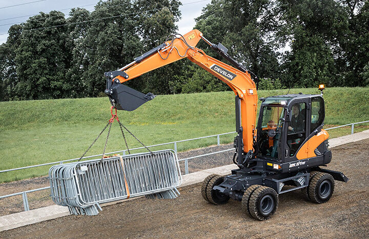 New 2024 Develon DX57W-7 Wheeled Excavators