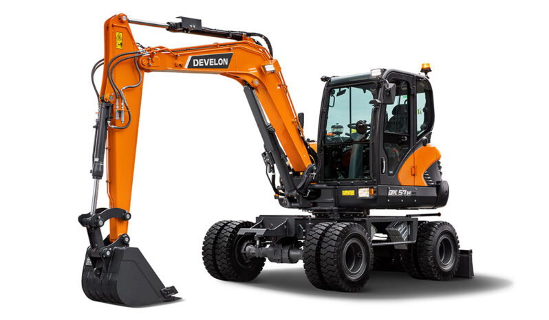 New 2024 Develon DX57W-7 Wheeled Excavators full