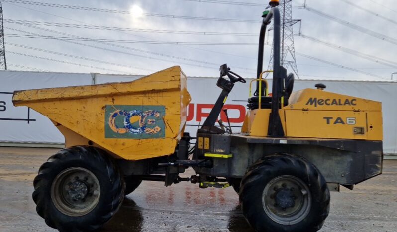 2018 Mecalac TA6 Site Dumpers For Auction: Leeds -27th, 28th, 29th, 30th November 24 @ 8:00am full