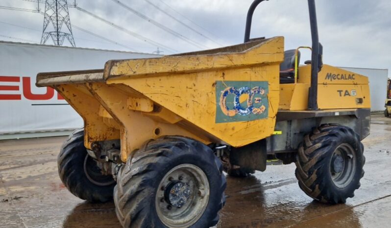 2018 Mecalac TA6 Site Dumpers For Auction: Leeds -27th, 28th, 29th, 30th November 24 @ 8:00am