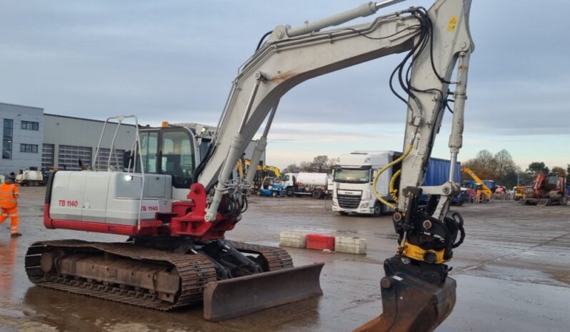 2012 Takeuchi TB1140 10 Ton+ Excavators For Auction: Leeds -27th, 28th, 29th, 30th November 24 @ 8:00am full