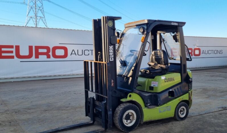 2015 Clark C20SD Forklifts For Auction: Leeds -27th, 28th, 29th, 30th November 24 @ 8:00am