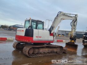 2012 Takeuchi TB1140 10 Ton+ Excavators For Auction: Leeds -27th, 28th, 29th, 30th November 24 @ 8:00am full