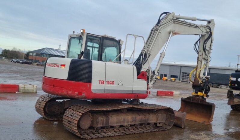 2012 Takeuchi TB1140 10 Ton+ Excavators For Auction: Leeds -27th, 28th, 29th, 30th November 24 @ 8:00am full