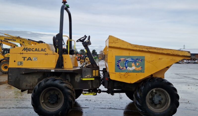 2018 Mecalac TA6 Site Dumpers For Auction: Leeds -27th, 28th, 29th, 30th November 24 @ 8:00am full