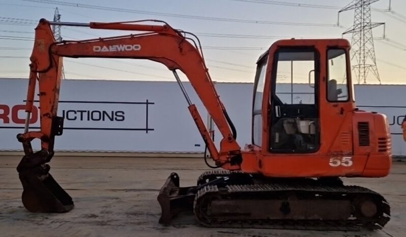 Daewoo S55 Mini Excavators For Auction: Leeds -27th, 28th, 29th, 30th November 24 @ 8:00am full