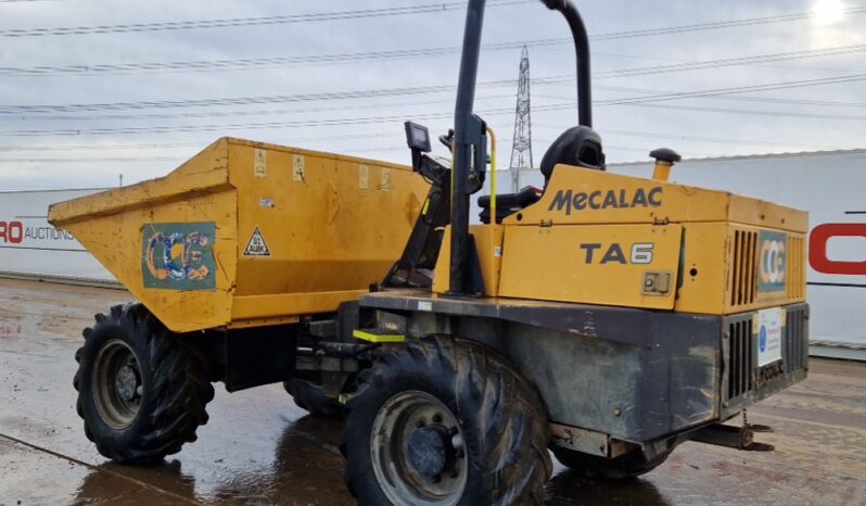 2018 Mecalac TA6 Site Dumpers For Auction: Leeds -27th, 28th, 29th, 30th November 24 @ 8:00am full