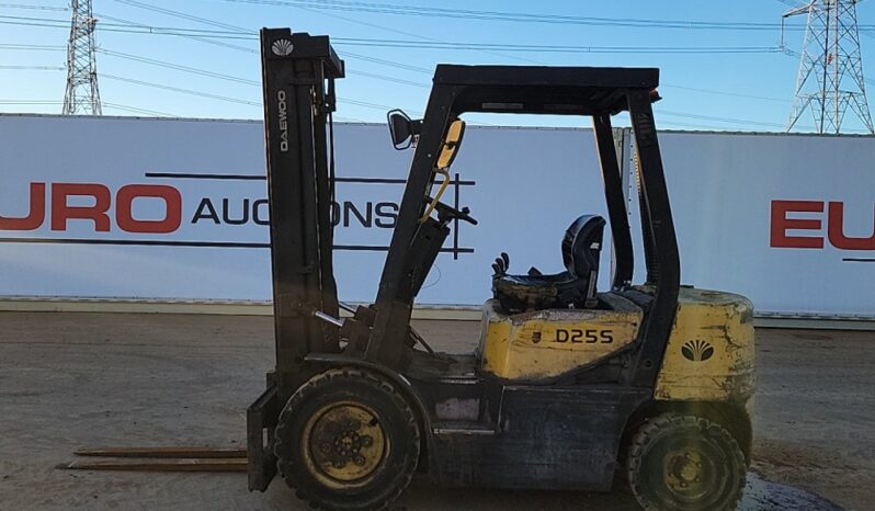 Daewoo D25S-3 Forklifts For Auction: Leeds -27th, 28th, 29th, 30th November 24 @ 8:00am full