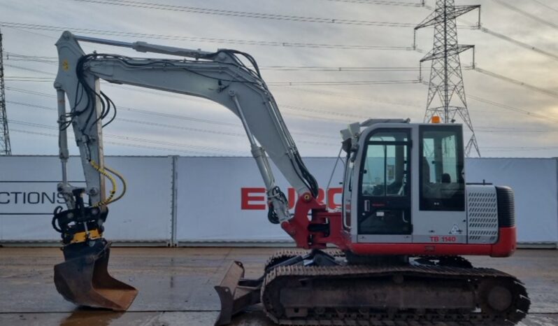 2012 Takeuchi TB1140 10 Ton+ Excavators For Auction: Leeds -27th, 28th, 29th, 30th November 24 @ 8:00am full