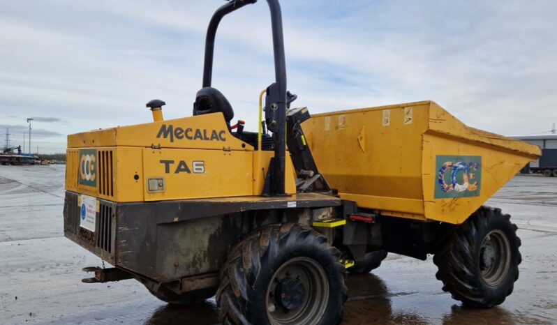 2018 Mecalac TA6 Site Dumpers For Auction: Leeds -27th, 28th, 29th, 30th November 24 @ 8:00am full