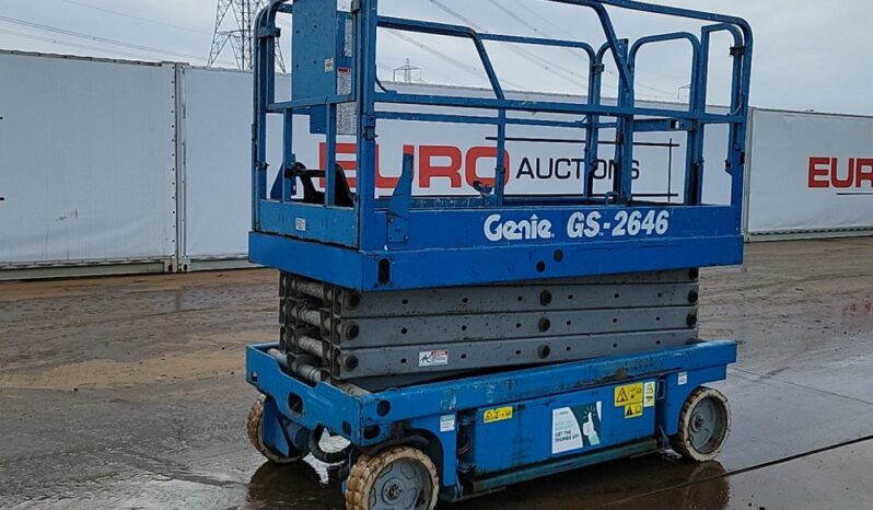 Genie GS2646 Manlifts For Auction: Leeds -27th, 28th, 29th, 30th November 24 @ 8:00am