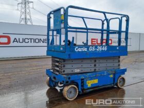 Genie GS2646 Manlifts For Auction: Leeds -27th, 28th, 29th, 30th November 24 @ 8:00am