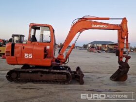 Daewoo S55 Mini Excavators For Auction: Leeds -27th, 28th, 29th, 30th November 24 @ 8:00am full