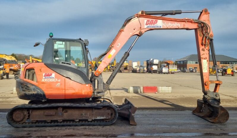 2014 Kubota KX080-4 6 Ton+ Excavators For Auction: Leeds -27th, 28th, 29th, 30th November 24 @ 8:00am full