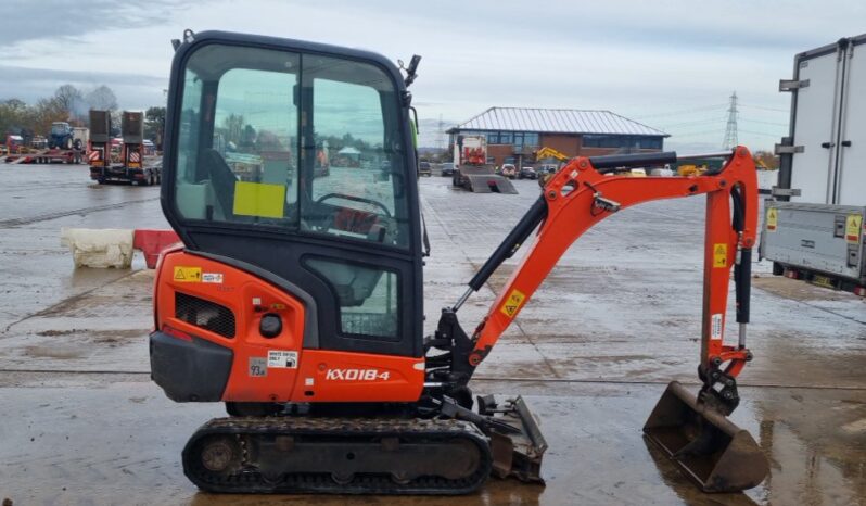 2018 Kubota KX018-4 Mini Excavators For Auction: Leeds -27th, 28th, 29th, 30th November 24 @ 8:00am full