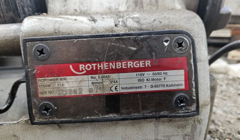 2024  ROTHENBERGER ROPOWER 50R PIPE THREADER *10% BP MIN £20*  For Auction on 2024-12-10 For Auction on 2024-12-10 full