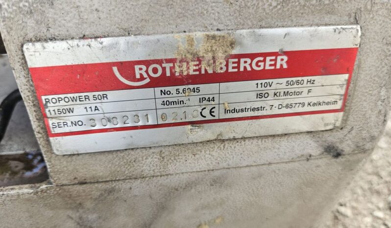 2024  ROTHENBERGER ROPOWER 50R PIPE THREADER *10% BP MIN £20*  For Auction on 2024-12-10 For Auction on 2024-12-10 full