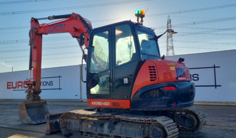 2021 Kubota KX080-4 6 Ton+ Excavators For Auction: Leeds -27th, 28th, 29th, 30th November 24 @ 8:00am full