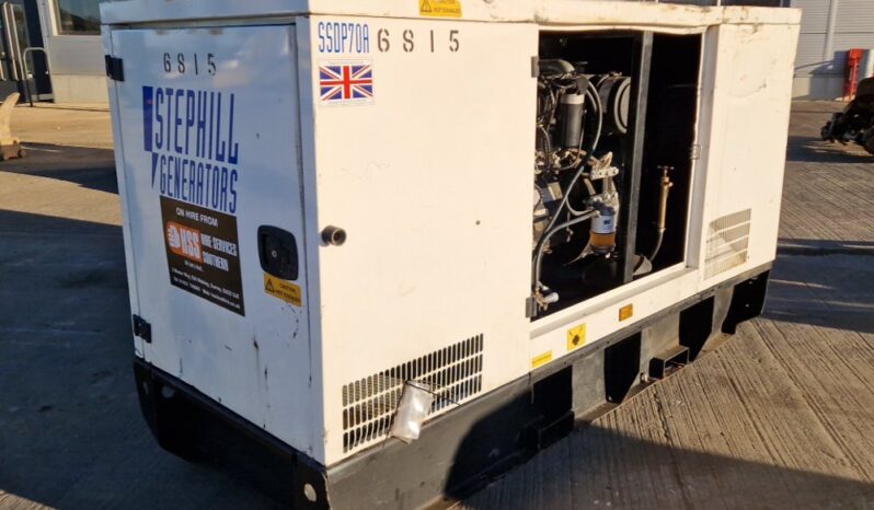 Stephill SSDP70A Generators For Auction: Leeds -27th, 28th, 29th, 30th November 24 @ 8:00am full