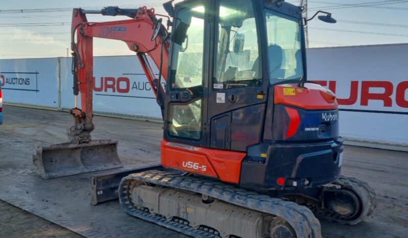 2021 Kubota U56-5 Mini Excavators For Auction: Leeds -27th, 28th, 29th, 30th November 24 @ 8:00am full