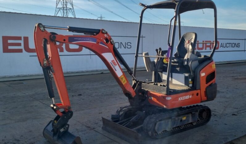 2018 Kubota KX018-4 Mini Excavators For Auction: Leeds -27th, 28th, 29th, 30th November 24 @ 8:00am