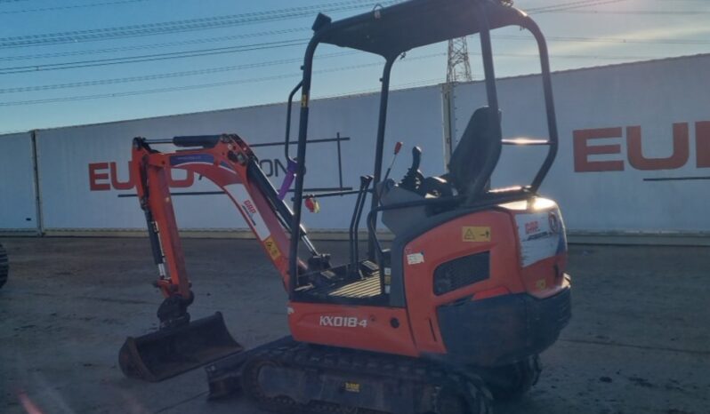 2018 Kubota KX018-4 Mini Excavators For Auction: Leeds -27th, 28th, 29th, 30th November 24 @ 8:00am full