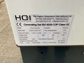 2018 Harrington Welf-Air 12.5kVA Diesel Generator (Spares & Repairs) For Auction on 2024-12-05 For Auction on 2024-12-05 full