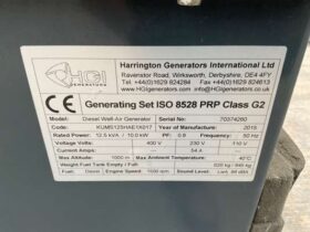 2015 Harrington Welf-Air 12.5kVA Diesel Generator For Auction on 2024-12-05 For Auction on 2024-12-05 full