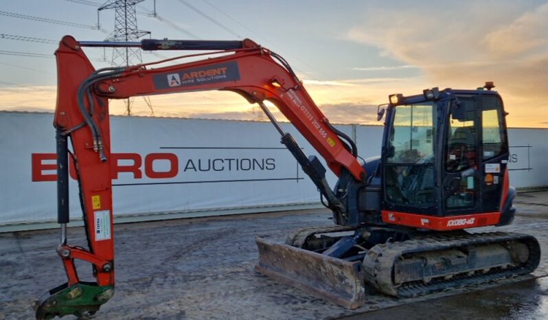 2019 Kubota KX080-4A 6 Ton+ Excavators For Auction: Leeds -27th, 28th, 29th, 30th November 24 @ 8:00am