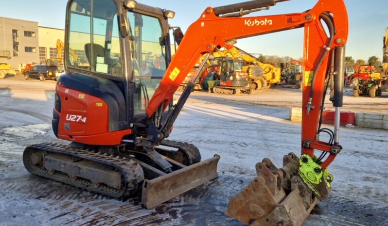 2020 Kubota U27-4 Mini Excavators For Auction: Leeds -27th, 28th, 29th, 30th November 24 @ 8:00am full