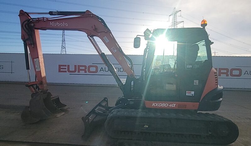 2016 Kubota KX080-4 6 Ton+ Excavators For Auction: Leeds -27th, 28th, 29th, 30th November 24 @ 8:00am full