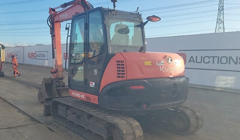 2016 Kubota KX080-4 6 Ton+ Excavators For Auction: Leeds -27th, 28th, 29th, 30th November 24 @ 8:00am full