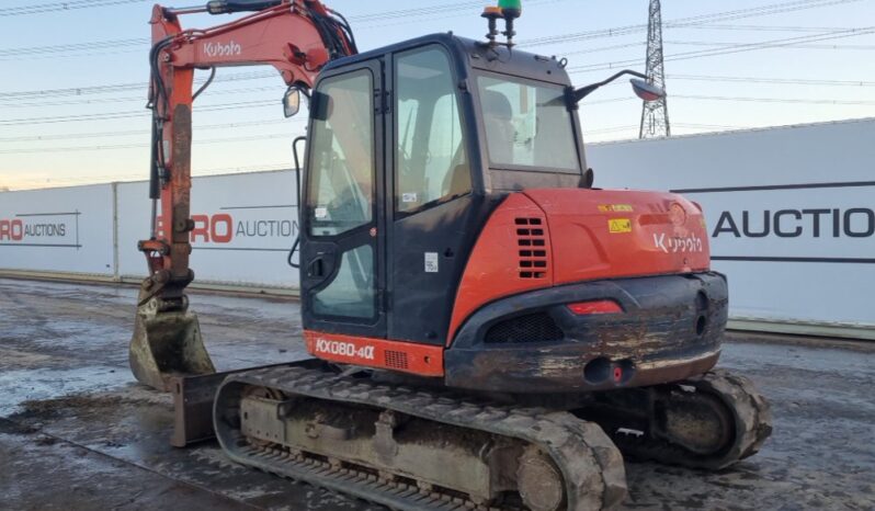 2019 Kubota KX080-4 6 Ton+ Excavators For Auction: Leeds -27th, 28th, 29th, 30th November 24 @ 8:00am full