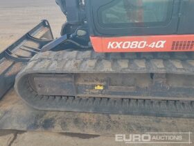 2016 Kubota KX080-4 6 Ton+ Excavators For Auction: Leeds -27th, 28th, 29th, 30th November 24 @ 8:00am full