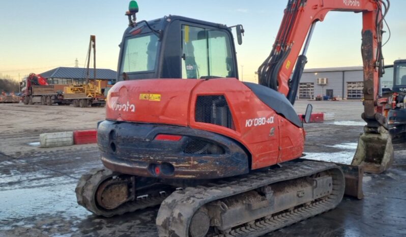 2019 Kubota KX080-4 6 Ton+ Excavators For Auction: Leeds -27th, 28th, 29th, 30th November 24 @ 8:00am full