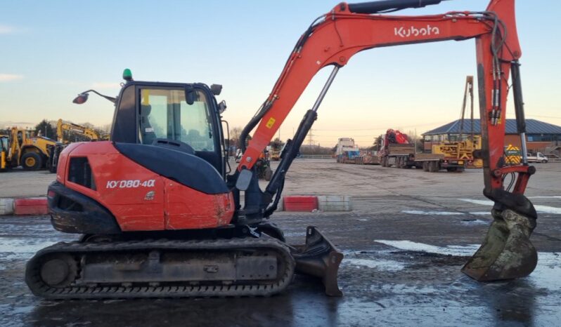 2019 Kubota KX080-4 6 Ton+ Excavators For Auction: Leeds -27th, 28th, 29th, 30th November 24 @ 8:00am full