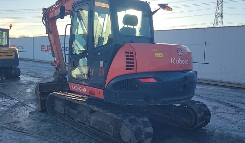 2017 Kubota KX080-4 6 Ton+ Excavators For Auction: Leeds -27th, 28th, 29th, 30th November 24 @ 8:00am full