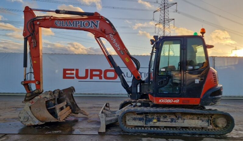 2019 Kubota KX080-4A 6 Ton+ Excavators For Auction: Leeds -27th, 28th, 29th, 30th November 24 @ 8:00am full