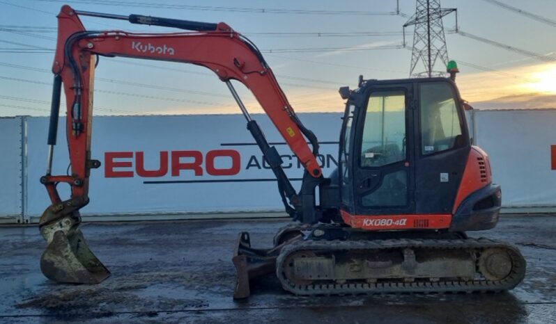 2019 Kubota KX080-4 6 Ton+ Excavators For Auction: Leeds -27th, 28th, 29th, 30th November 24 @ 8:00am full