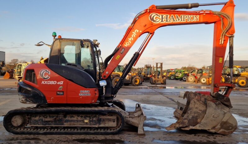 2019 Kubota KX080-4A 6 Ton+ Excavators For Auction: Leeds -27th, 28th, 29th, 30th November 24 @ 8:00am full