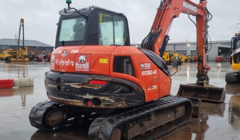 2019 Kubota KX080-4 6 Ton+ Excavators For Auction: Leeds -27th, 28th, 29th, 30th November 24 @ 8:00am full