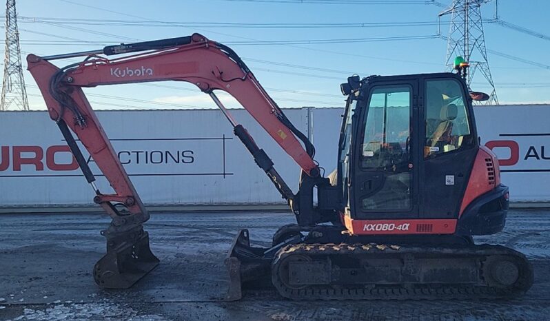 2017 Kubota KX080-4 6 Ton+ Excavators For Auction: Leeds -27th, 28th, 29th, 30th November 24 @ 8:00am full