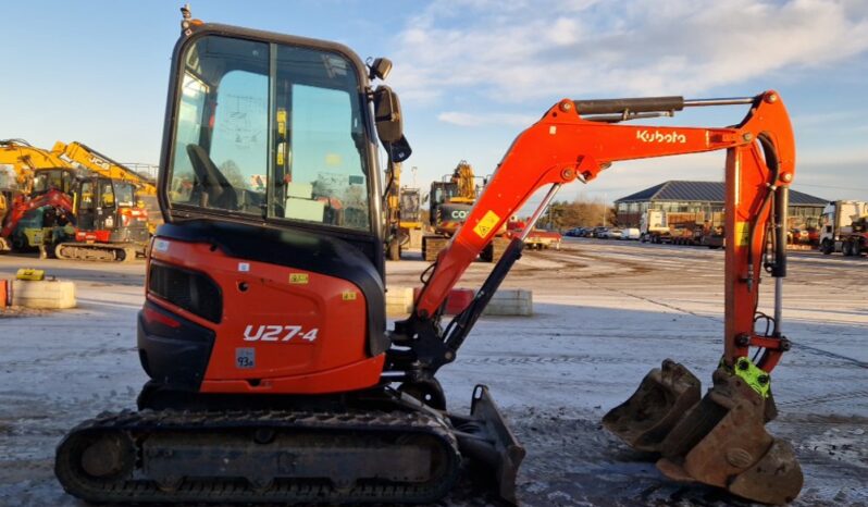 2020 Kubota U27-4 Mini Excavators For Auction: Leeds -27th, 28th, 29th, 30th November 24 @ 8:00am full