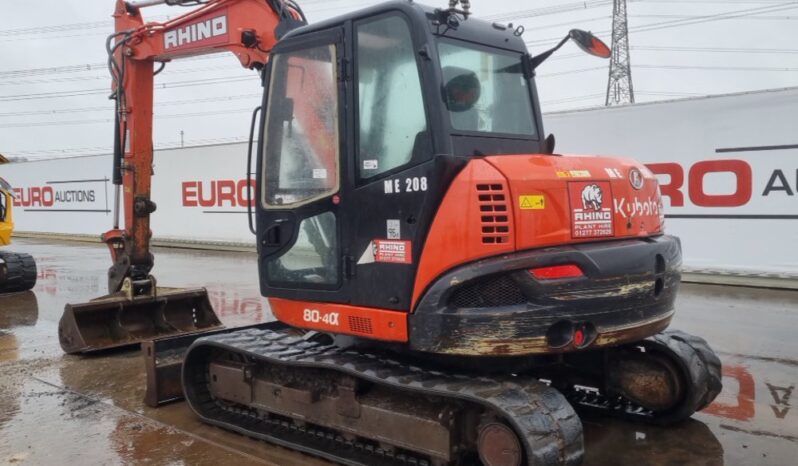 2019 Kubota KX080-4 6 Ton+ Excavators For Auction: Leeds -27th, 28th, 29th, 30th November 24 @ 8:00am full