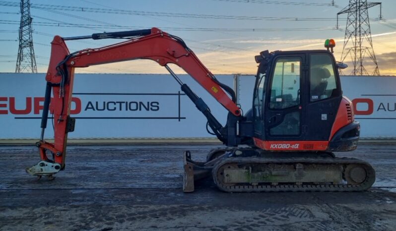 2019 Kubota KX080-4A 6 Ton+ Excavators For Auction: Leeds -27th, 28th, 29th, 30th November 24 @ 8:00am full