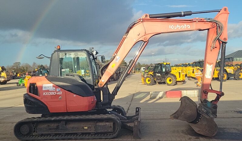 2016 Kubota KX080-4 6 Ton+ Excavators For Auction: Leeds -27th, 28th, 29th, 30th November 24 @ 8:00am full