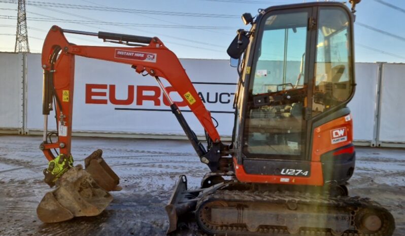 2020 Kubota U27-4 Mini Excavators For Auction: Leeds -27th, 28th, 29th, 30th November 24 @ 8:00am full