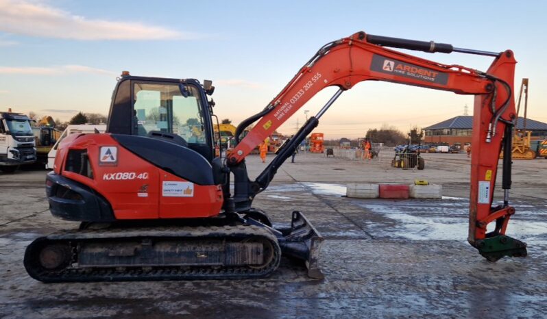 2019 Kubota KX080-4A 6 Ton+ Excavators For Auction: Leeds -27th, 28th, 29th, 30th November 24 @ 8:00am full