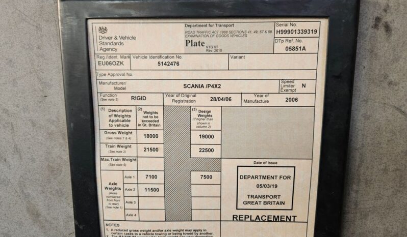 2006 SCANIA P-SRS D-CLASS P 230 DB 4X2 DAY For Auction on 2024-12-04 For Auction on 2024-12-04 full