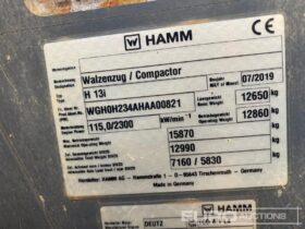 2019 Hamm H13i Rollers For Auction: Leeds – 22nd, 23rd, 24th & 25th January 25 @ 8:00am full